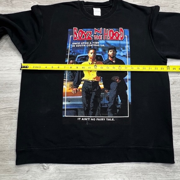 Boyz N the Hood Graphic Sweatshirt Black Crewneck Long Sleeve Hip Hop Movie XL - Picture 8 of 11